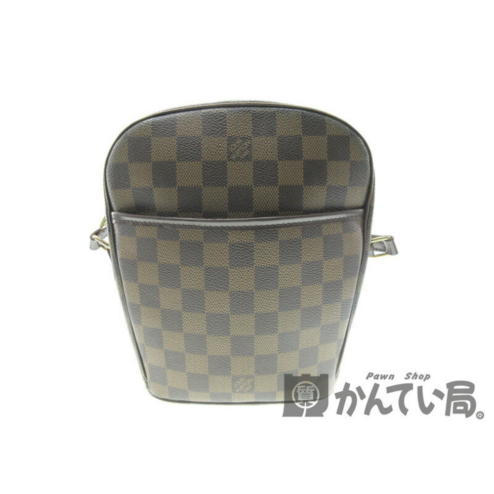 LOUIS VUITTON Ipanema Shoulder Bag Damier Canvas Ebene Brown